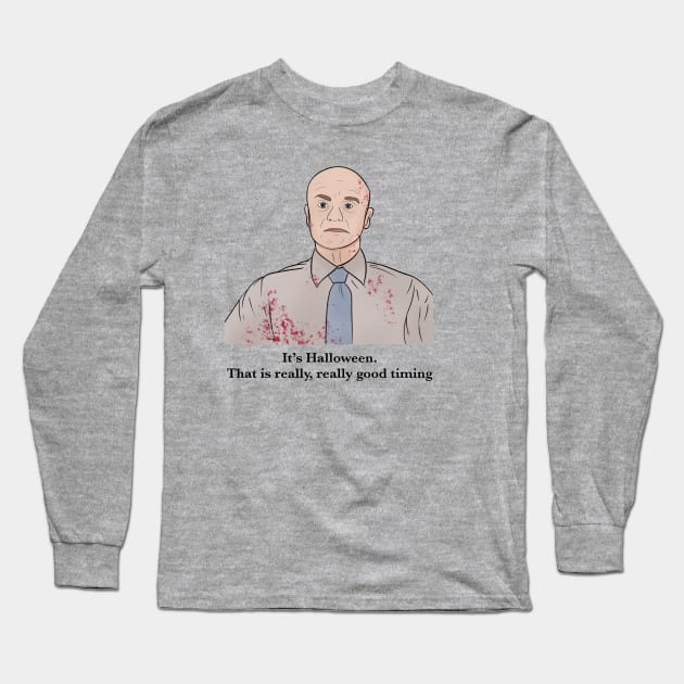 Creed Bratton Halloween Long Sleeve T-Shirt by Made By Meg